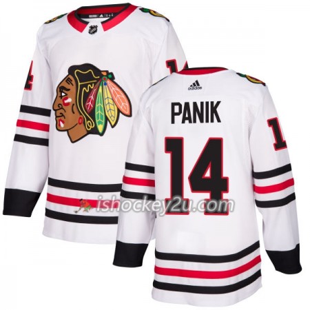 Mænd NHL Chicago Blackhawks Trøje Richard Panik 14 Adidas 2017-2018 Hvid Authentic